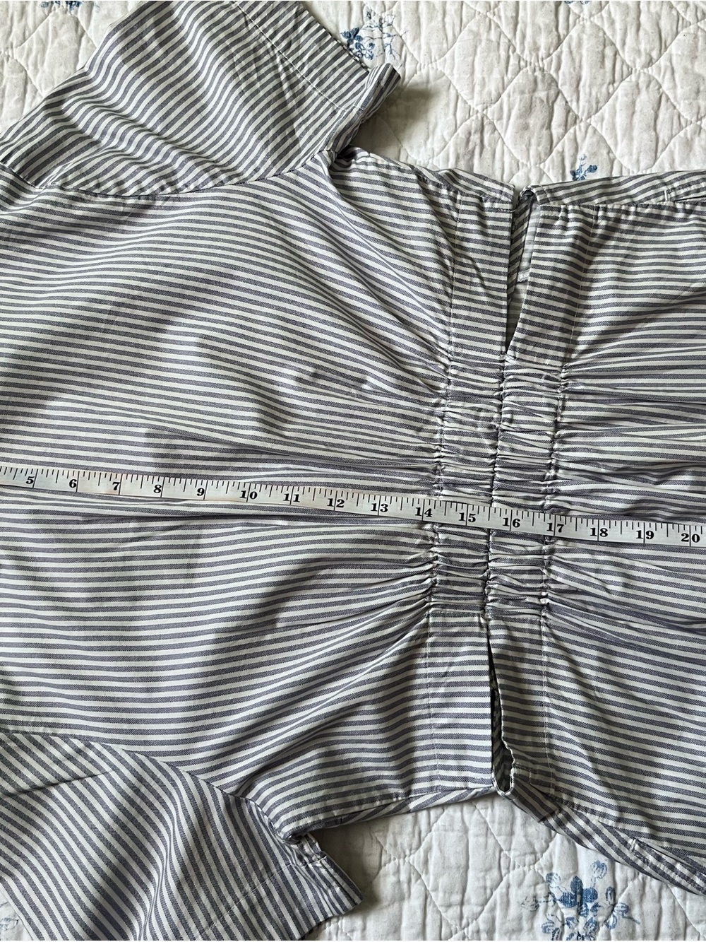Old Navy Navy and White Vertical Stripe Midi Shirt Dress - Picture 4 of 11